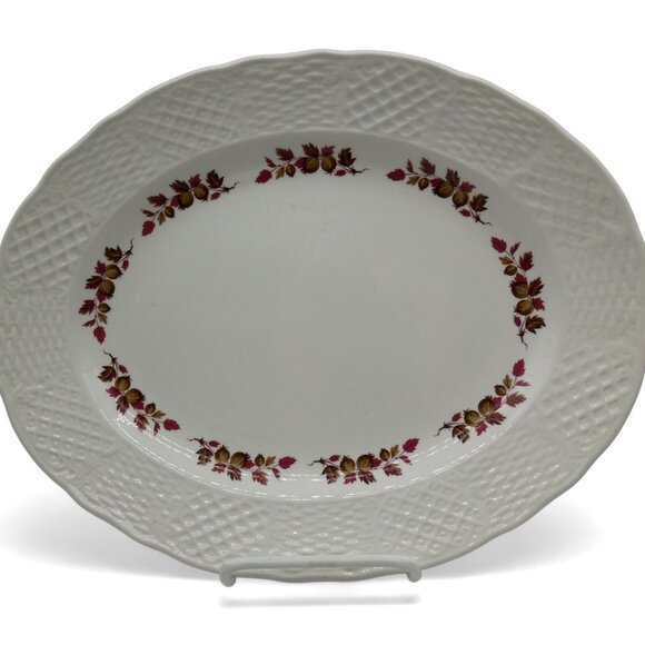 MARLBOROUGH ACADIAN Ironstone Serving Platter Simpsons Potters England Vintage - Picture 11 of 12